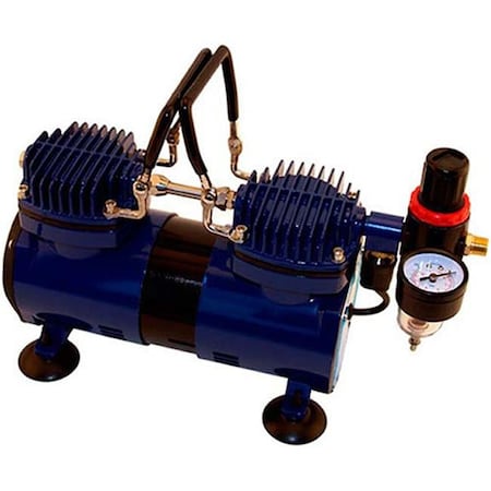 Paasche Paasche DA400R Dual Head 0.25 HP Compressor with Auto Shutoff & Regulator DA400R